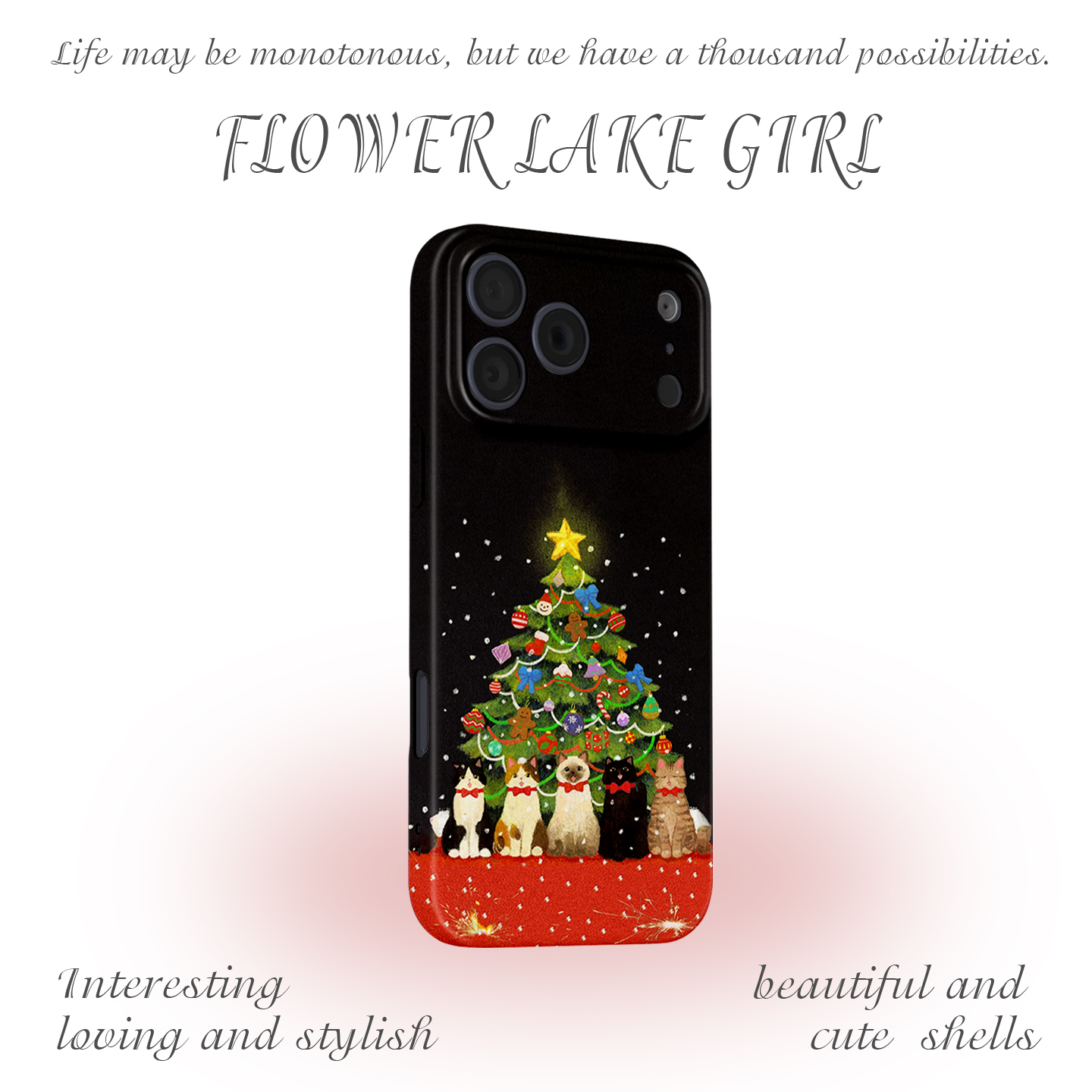 【十二月圣诞有约】猫咪手机壳