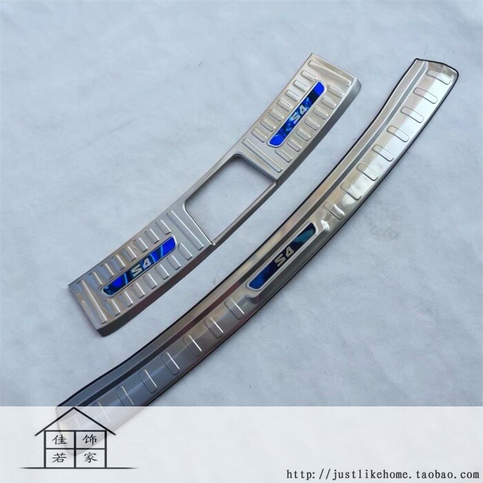 19-20款瑞风S4专用拉丝不锈钢内外后护板 后备箱防擦伤车漆门槛条