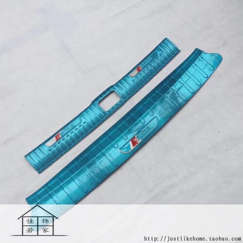 17-20款奥迪A3两厢 专用不锈钢内外后护板尾箱门槛条防护后杠踏板