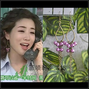 崔贞媛七公主同款复古 夸张耳环 韩国明星同款百搭时尚无耳洞耳夹