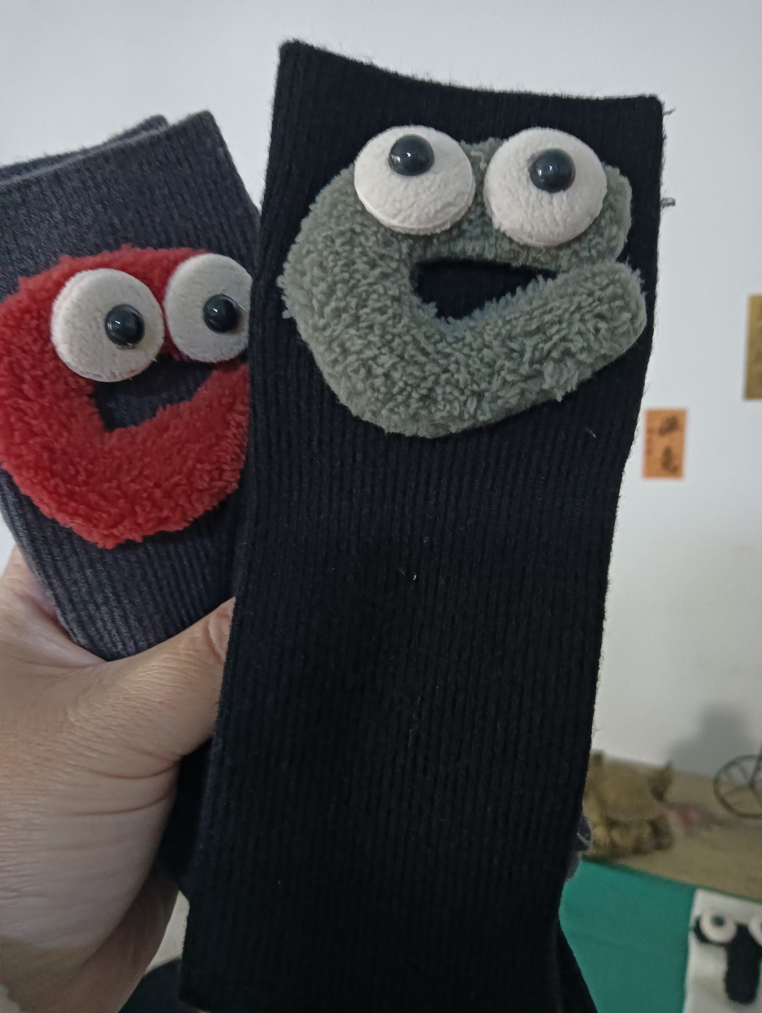 鹿人袜业羊毛女袜长筒女士袜子冬款时尚保暖卡通装饰无骨