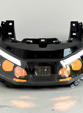 适用于新大洲本田NS150GX大灯总成改装升级LED透镜激光矩阵大灯