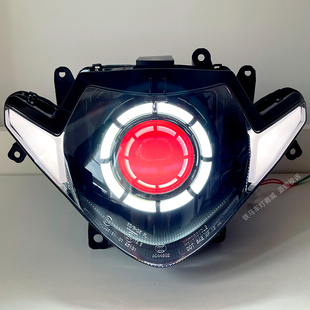 适用铃木GSX250r大灯总成改装 天使眼恶魔眼led双光透镜车灯升级