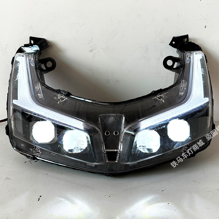 适用天鹰TT150adv林海探路者卡吉瓦大灯总成改装矩阵激光透镜大灯