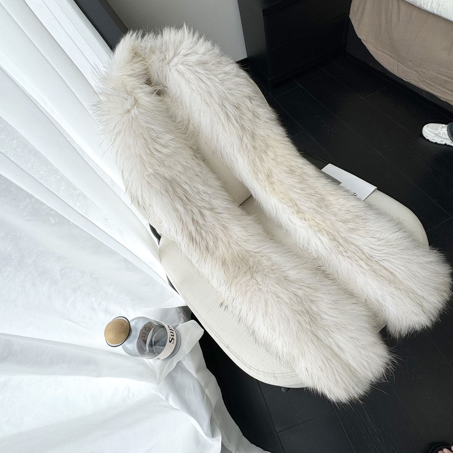 真皮天然皮草温柔治愈系奶杏色