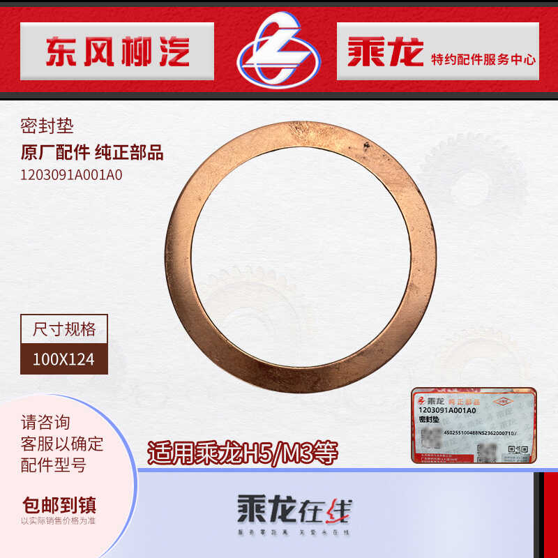 排气波纹管H5M3原厂密封垫东风
