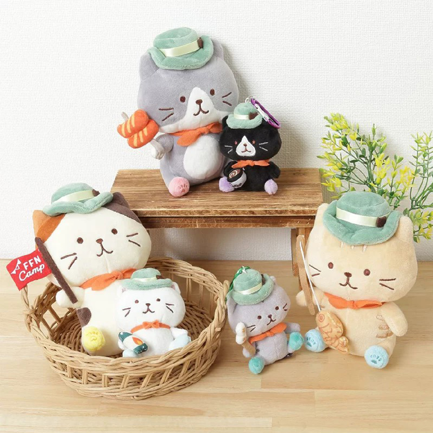 Hapins联名限定猫咪露营玩偶