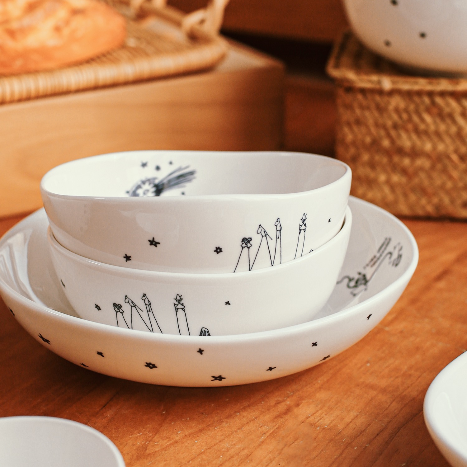 MOOMIN卡通创意家用陶瓷餐具