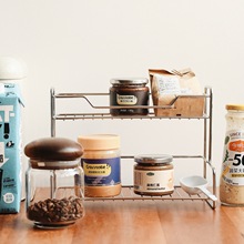 好好用指南。201不锈钢 L型ins风铁艺双层置物架杂物护肤品收纳架