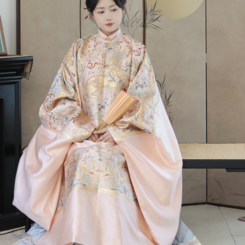 捻香原创【麒麟】仿妆花长袄 分码 春秋 双层