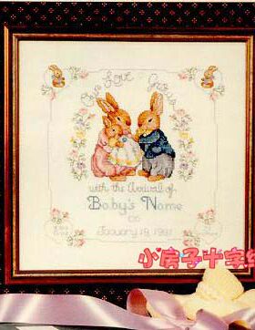 十字绣挂画儿童房间十字绣DMC