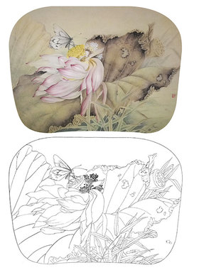 实物勾线白纸杨冬尺寸可选工笔画