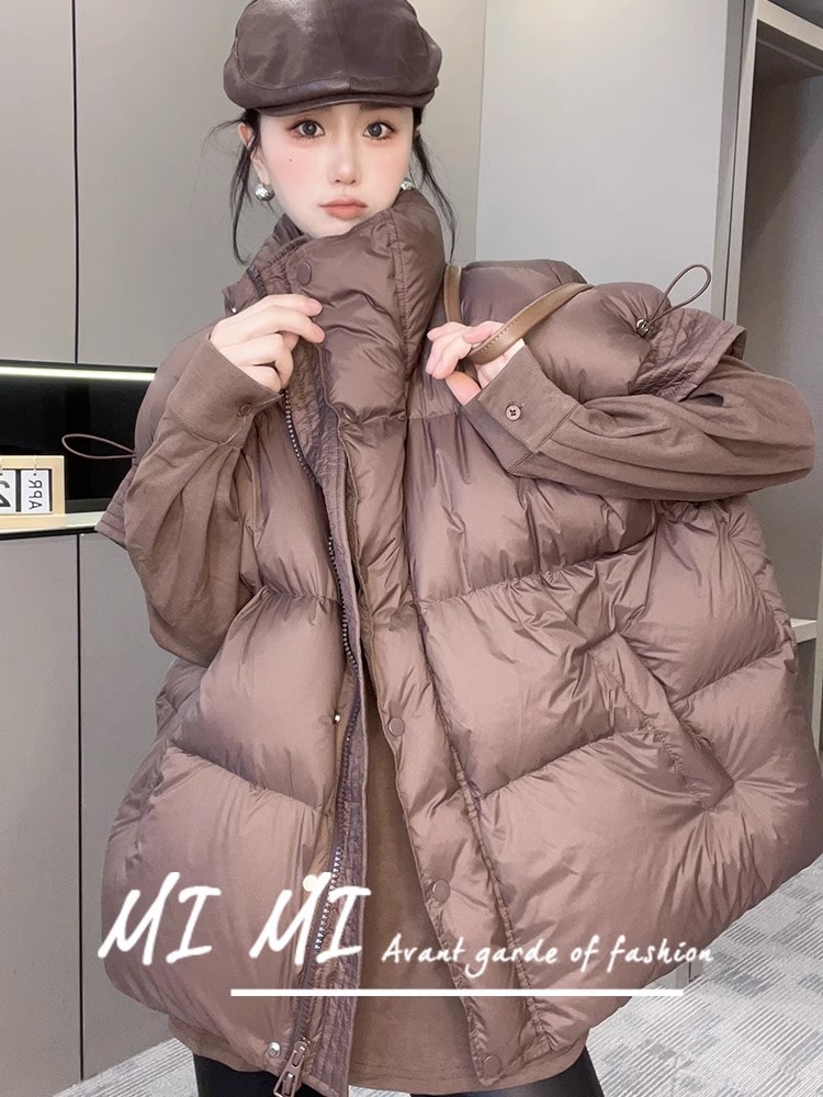 拉链开衫羽绒服马甲外套女