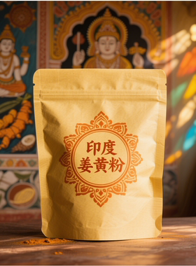 印度(internal)有机天然草本姜黄粉包邮泡温水食用内服郁金