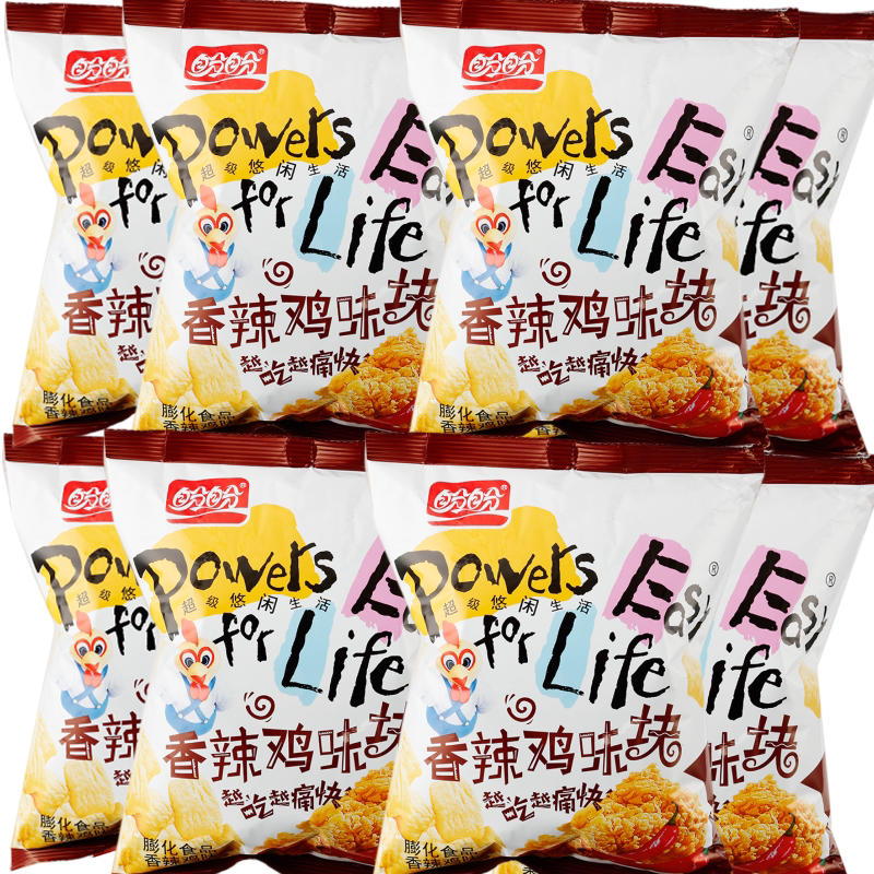 盼盼 香辣鸡味块105克 袋零食网红休闲膨化食品