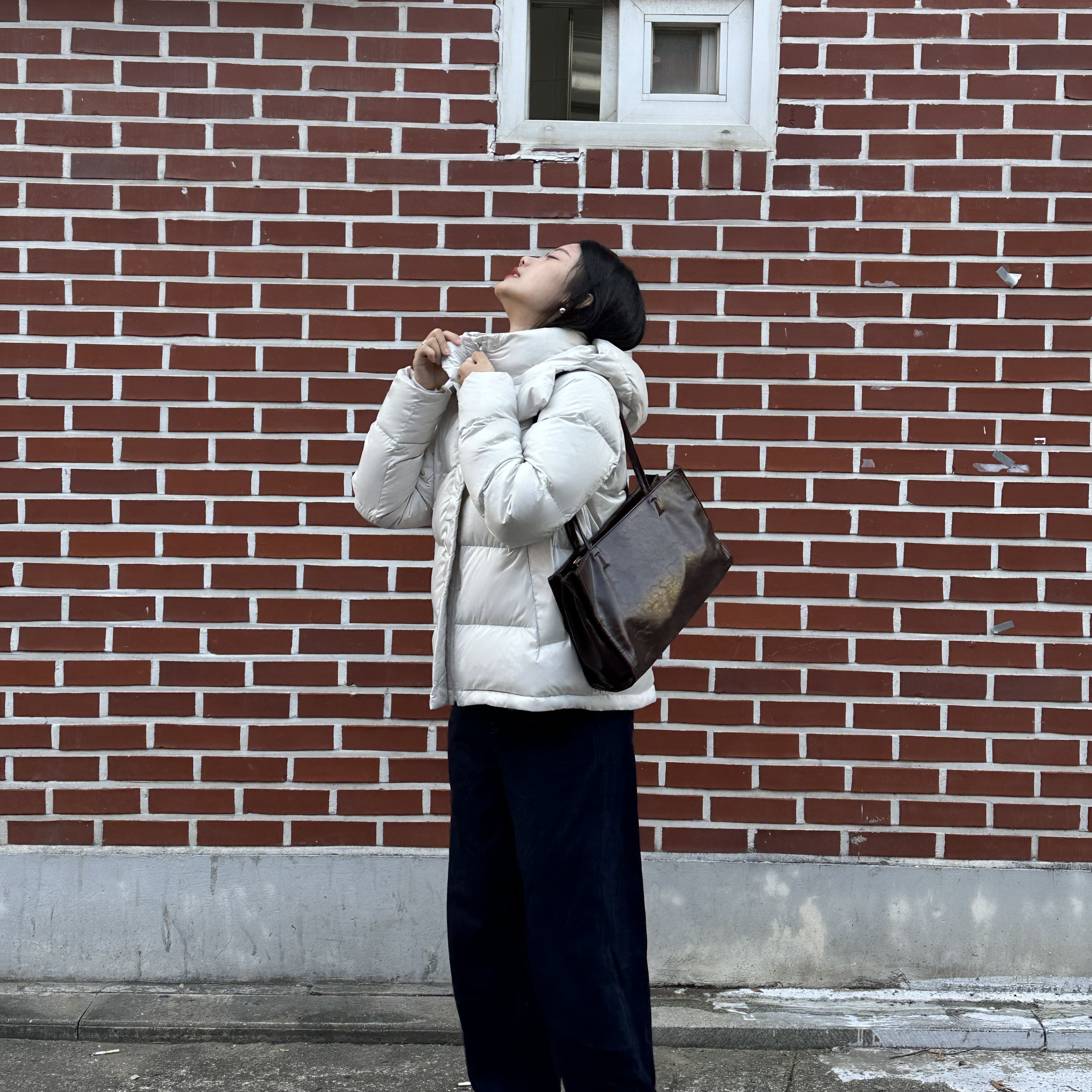 MunchLanT2025冬季新品 防水 收腰 可拆卸帽 五格羽绒服 长袖外套