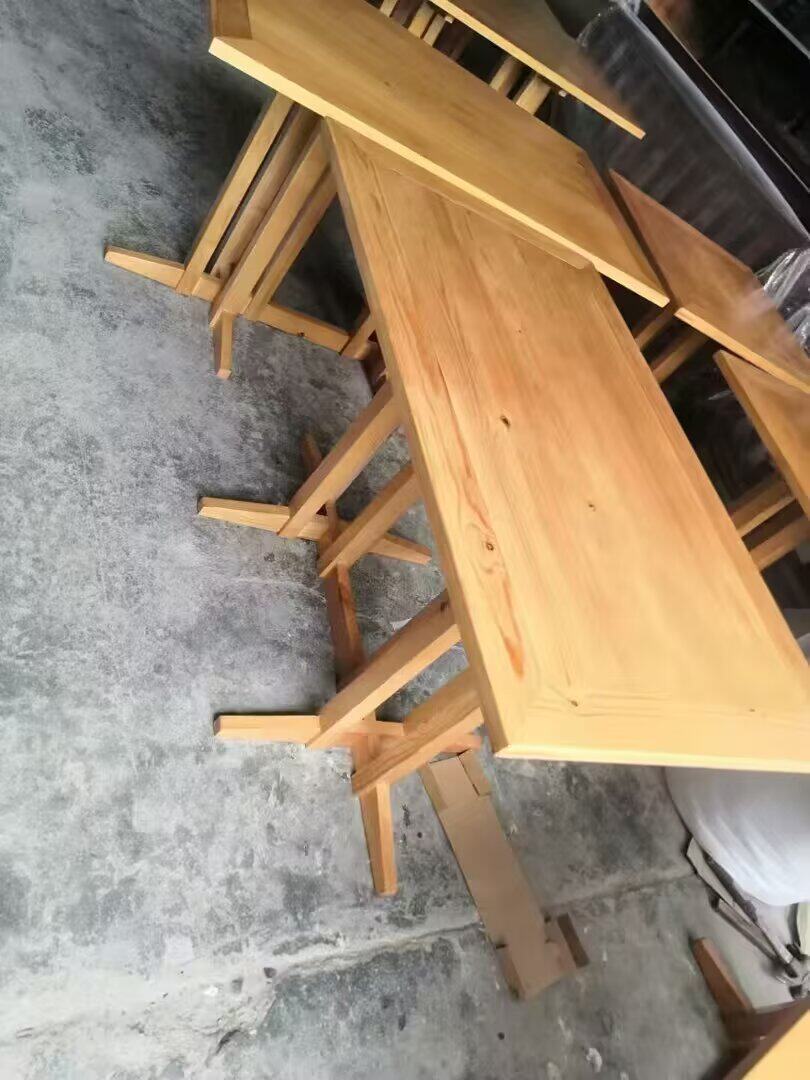 实木板桌面板吧台面书桌餐桌松木办公窗台板厨房面板老榆木板