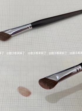 店主严选 手工乌木J26小马毛镰刀鼻影刷山根鼻翼晕染刷斜头修容刷