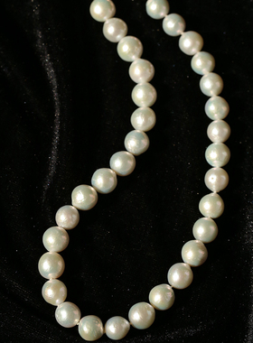 优雅轻奢天然巴洛克皱皮珍珠项链