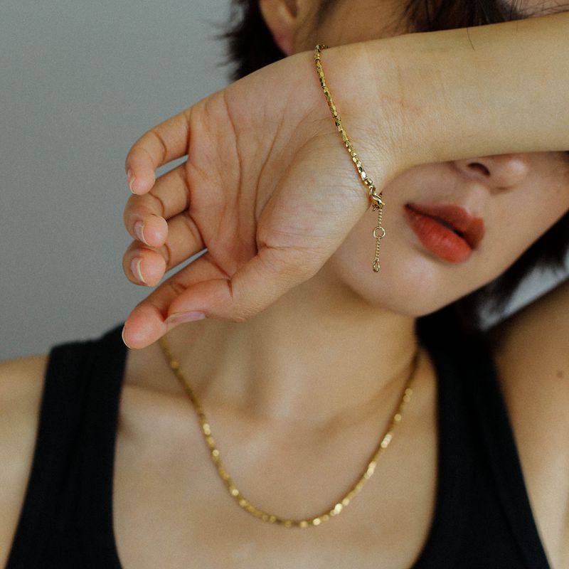 轻奢高级碎银几两蹦迪项链手链女