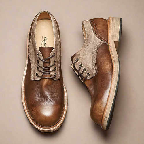 手工真皮休闲大头皮鞋美式伞兵