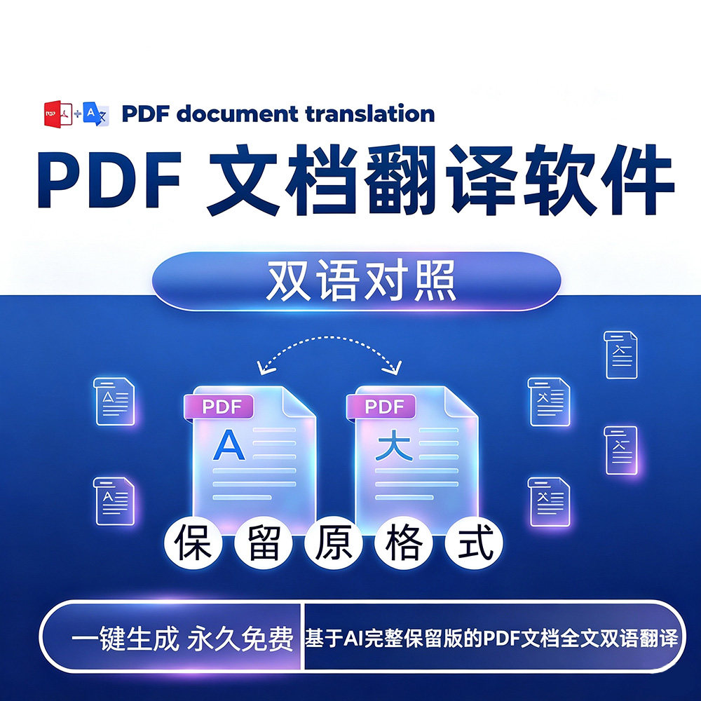 PDF多语言外文学术报告文献全文翻译一键生成工具保留完整版软件