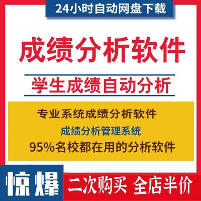 excel教师教学考核管理系统学生考试成绩排名统计数据分析软件