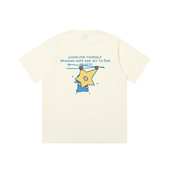 丛林老虎&插画师联名晒掉不开心情侣短袖 原创设计感星星t恤 男夏季