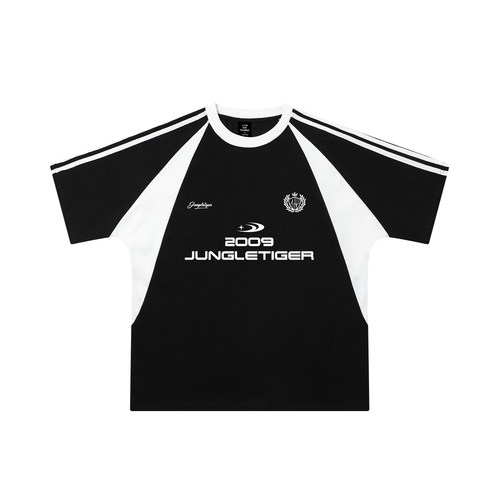 【怼甜同款】三条杠插肩袖t恤男