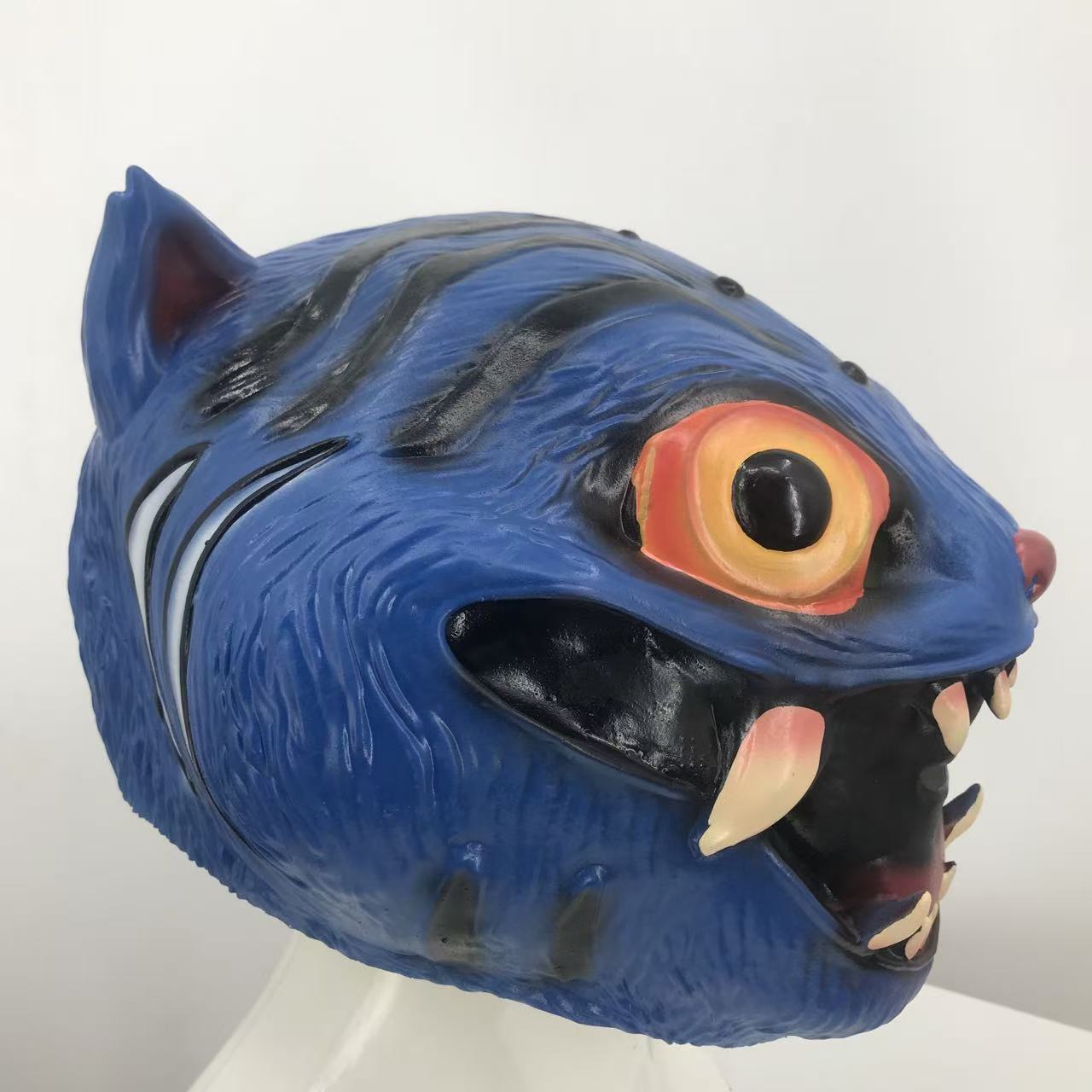 猎魔女团蓝色怪兽虎头套