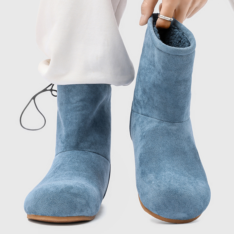 雪地靴男冬季加绒加厚情侣棉靴女