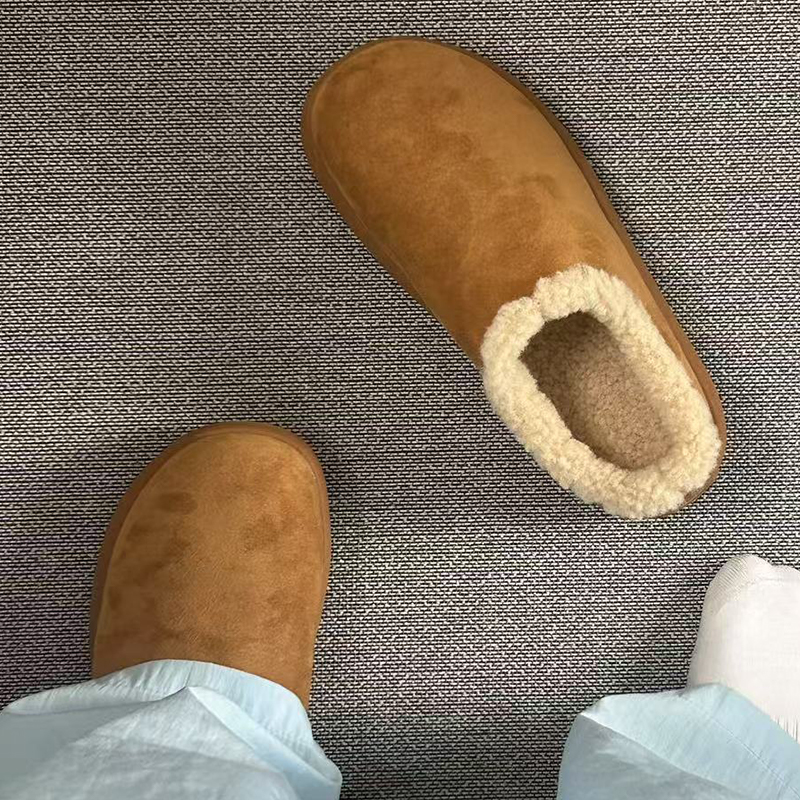小土豆雪地靴冬季加绒男女勃肯鞋