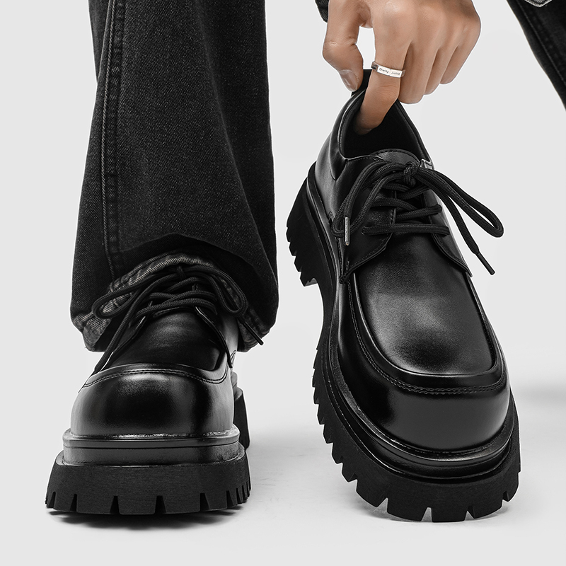 厚底皮鞋男商务正装结婚新郎鞋