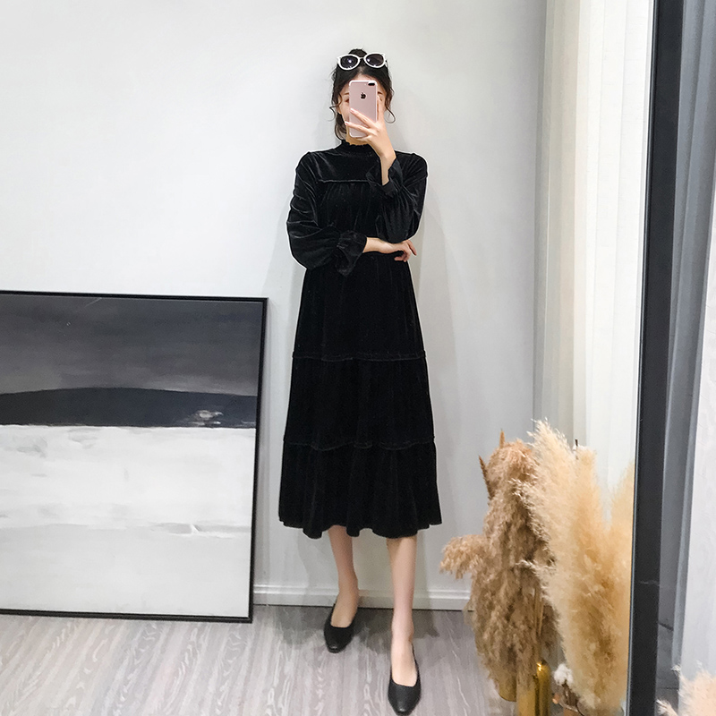 孕婦冬裝連衣裙2018新款韓版寬松大碼中長款金絲絨孕婦裝打底裙潮在類目 孕婦裝/孕產婦用品/營養, 孕婦裝, 連衣裙中 - 來自Buy2taobao.com提供專業的淘寶代購服務
