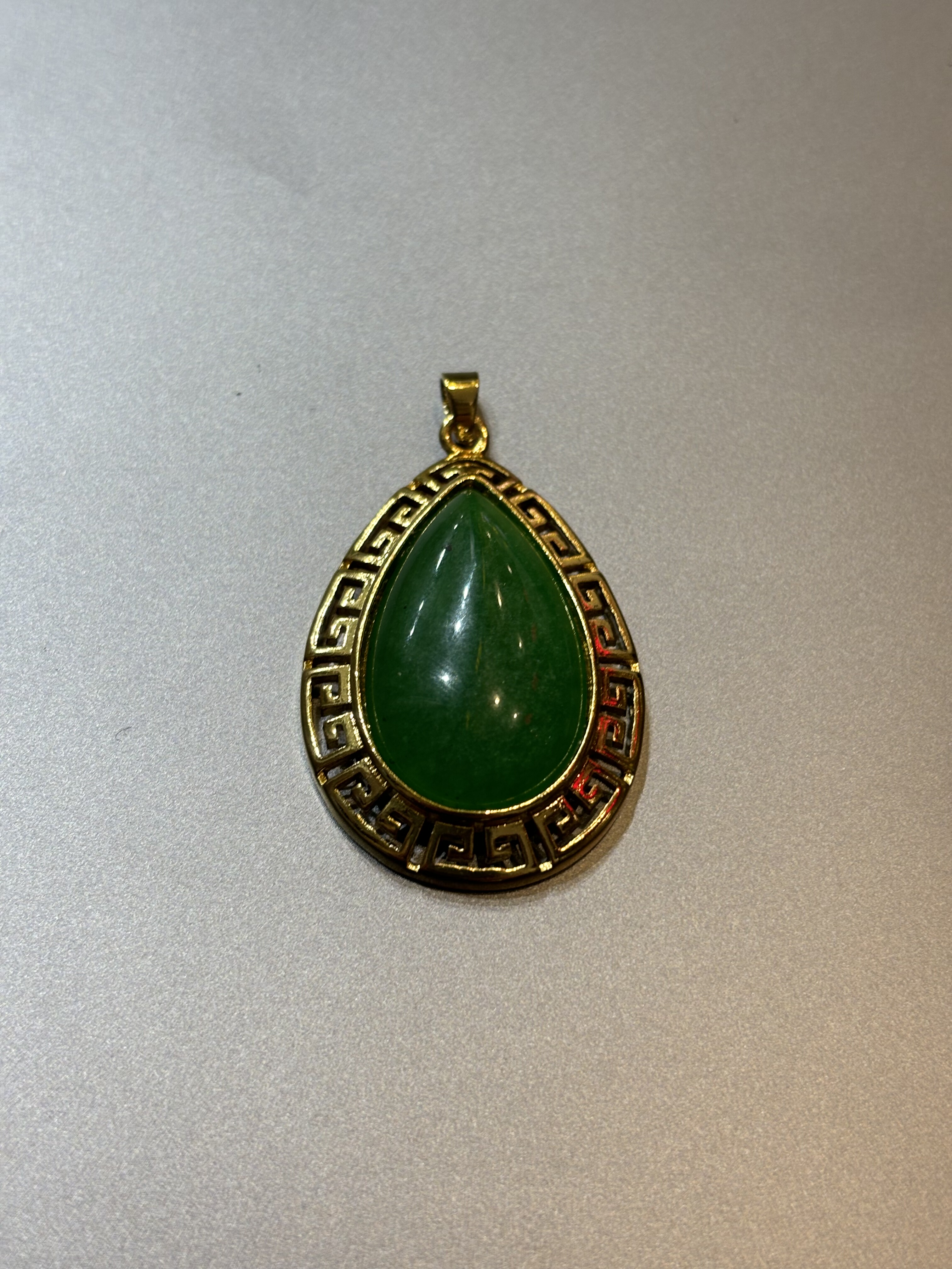 天然缅甸A货翡翠冰种满绿水滴吊坠时尚大气玉石正品挂件珠宝正品