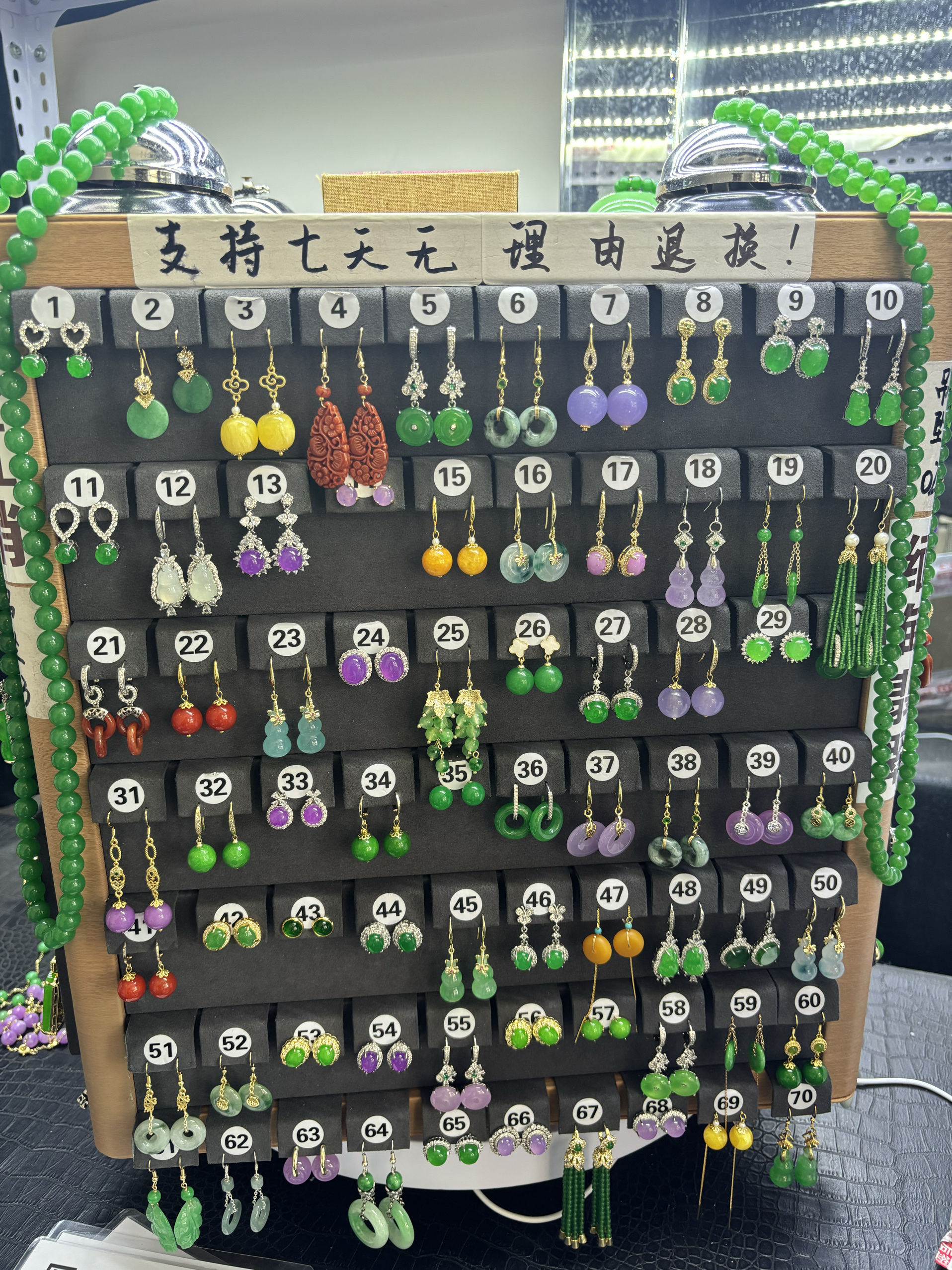 天然翡翠耳钉高冰缅甸蛋面耳线钩耳饰耳坠扣帝王绿耳环葫芦银镶嵌