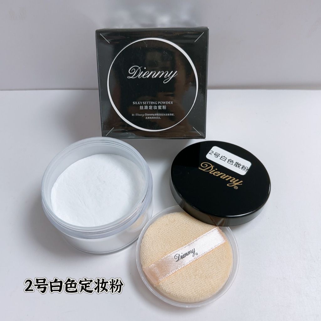 黛樱美纯白定妆粉透气持久控油细腻裸妆粉底保湿防水白色定妆散粉
