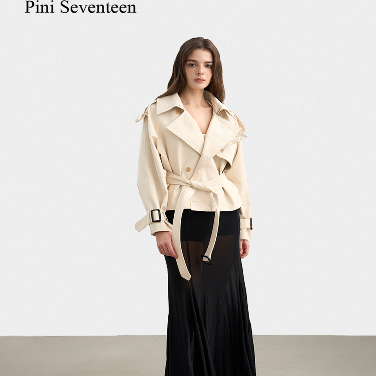 【PINI 17长期主义】AW25 短款白色廓形风衣