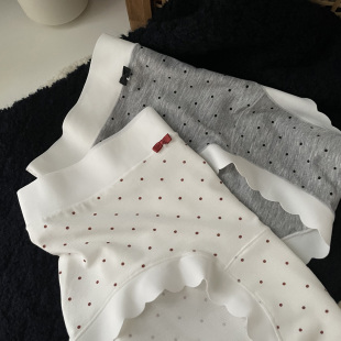 女三角裤 大PP入 可爱甜美波点舒适裸感莫代尔弹力大中腰包臀内裤