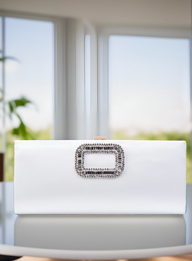 新款晚宴包水钻手拿包 RV水钻方扣链条包 结婚伴娘包夜场晚装包