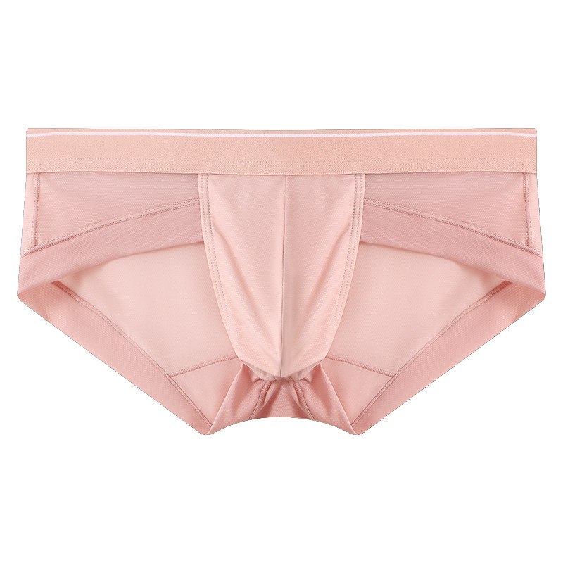 男士三角内裤男冰丝舒适运动透气裤头男生青年短裤低腰大码裤衩潮