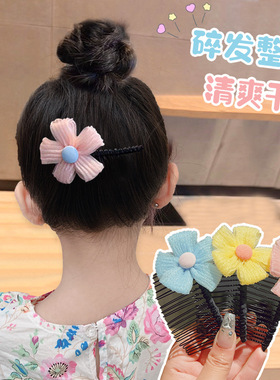 花朵网红梳理后脑勺发夹
