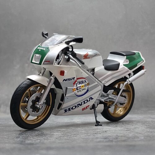 全新青岛社1:12本田NSR250烈火战车HONDA仿真摩托车模型收藏摆件