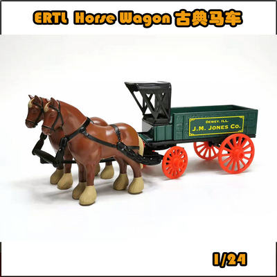 ERTLHorseWagon合金1/24马车模型