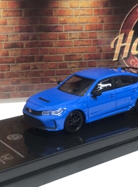 Para1:64本田思域FL5跑车模型Civic房车11代Type-R 合金汽车模型