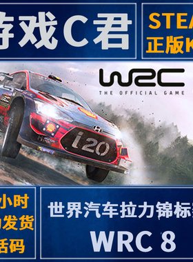 PC正版 Steam游戏 汽车拉力锦标赛8 WRC 8 激活码 国区 全球key
