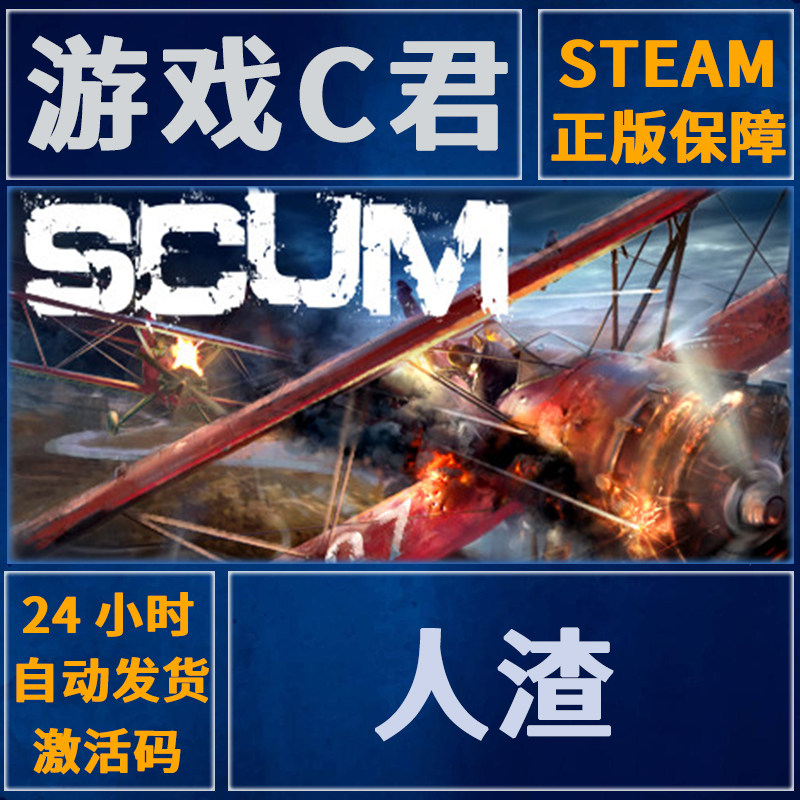 PC正版 Steam游戏  人丨渣 SCUM 联机 中文 激活码 国区 全球Key
