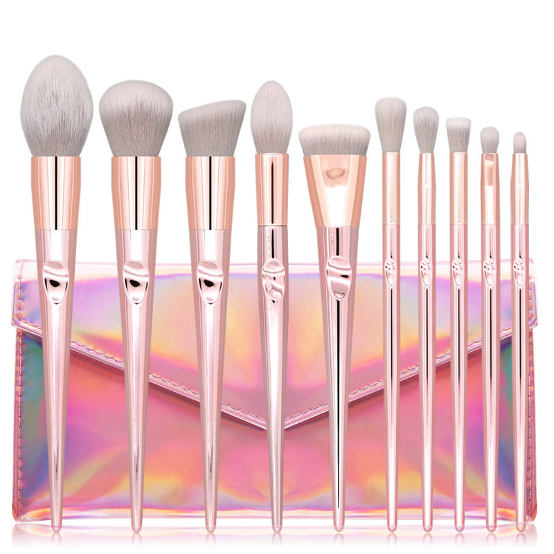 10pcs make up brush cosmetic powder foundation brushes set