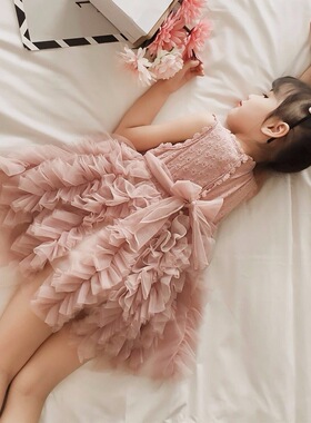 kids girl tutu dress princess wedding birthday party dresses
