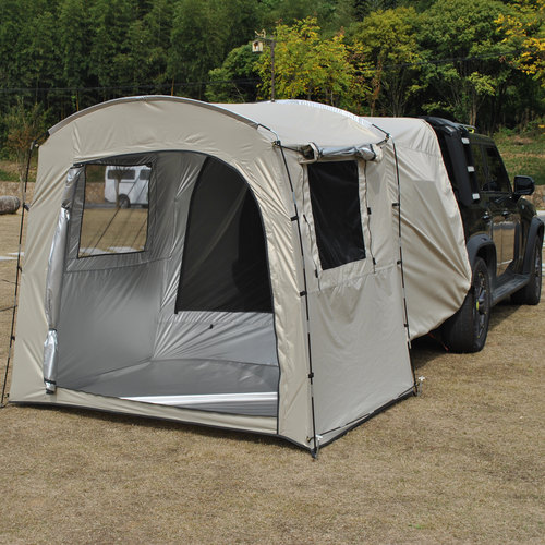 自驾游带纱窗四季车尾帐篷,汽车帐篷,车尾延伸帐篷车尾空调帐篷